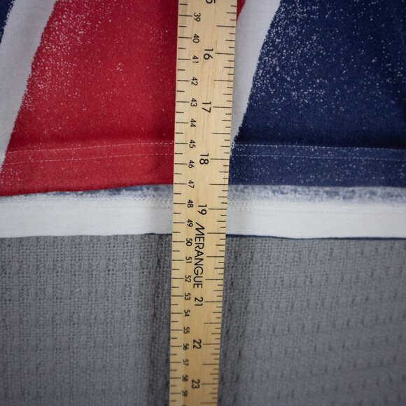 Candy Stripper Union Jack Striped Tee Womens Medium - Picture 5 of 8